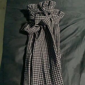 Shein tall large paper bag pants!